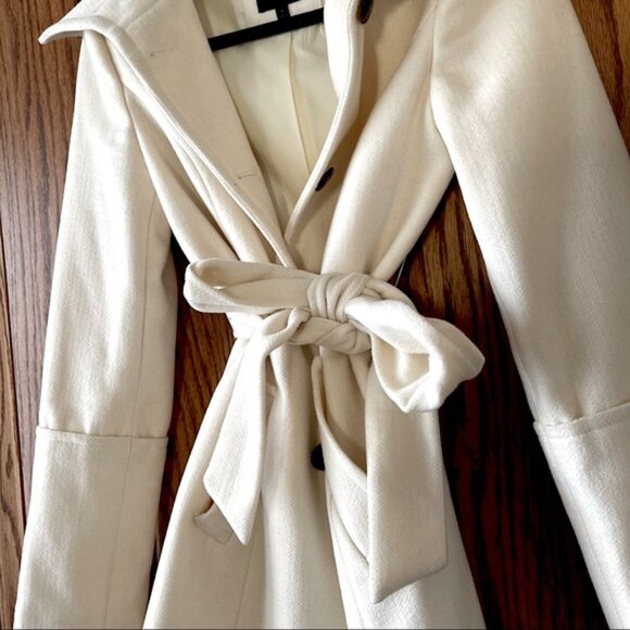 The Limited Cream Pea Coat Small - Picture 2 of 5